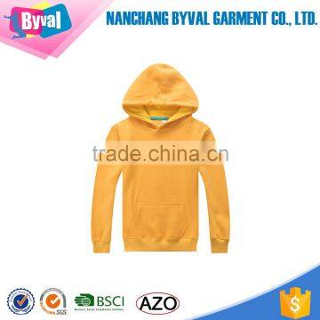 Wholesale No Zip Coat Plain Fleece Kids Kangaroo Pocket Pullover Sports Hoodies Sweater photo-2