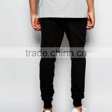 Custom Plain Black Sports Servis Shoes Joggers With Side Pockets Wholesale photo-2