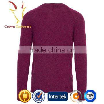 Men Custom Knit Pure Cashmere Wool Sweater photo-5