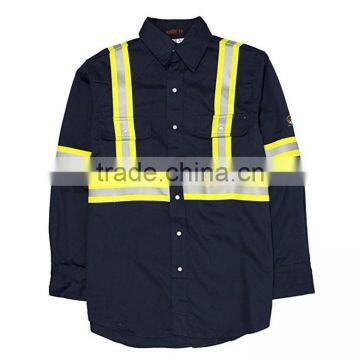 Cheap Wholesale Safety Workwear Reflective Stripe Work Uniform Shirts photo-4