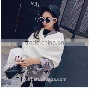 2016 Winter Cashmere Scarf Brand Men Scarves Wool Warm Shawls Cotton Designer Tassel Women Wraps photo-4