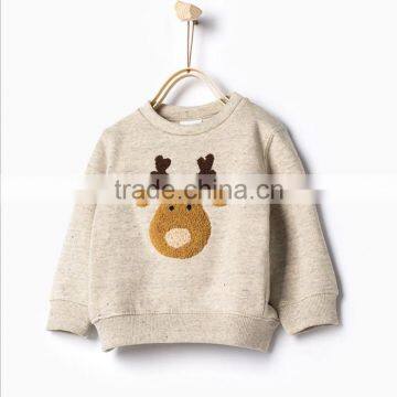 Custom Wholesale Kids Autumn Boys Clothes and Long Sleeve Cotton Children Hoodies Without Hood photo-2