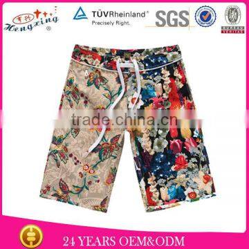 Fashion 100% Cotton Printed Design Your Own New Style Custom Mens Shorts