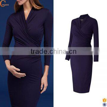 New design maternity pregnancy clothing prom dress 2017