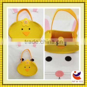 Yellow Chicken Bag Easter Felt Bags for Easter Decoration