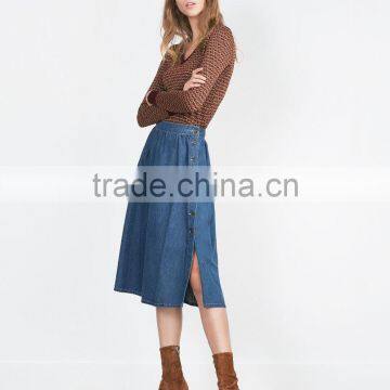 Apparel Stocklot Ladies Denim Long Skirt