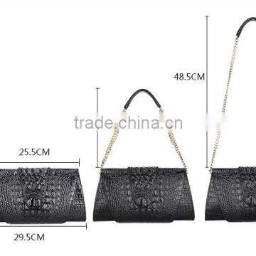 Europe Fashion Crocodile Pattern Leather Ladies Hand Bag Shoulder Bags photo-5