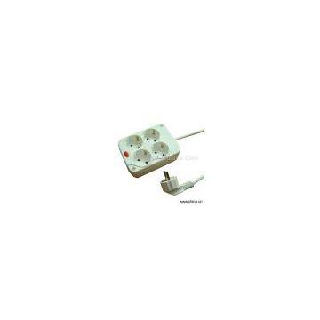 Sell 4-Way Square Germany Socket With Luminous Indicator