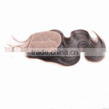 Free Parting Human Hair Closure Piece Hot Sale Top Quality Cheap Silk Base Closure With Baby Hair photo-2
