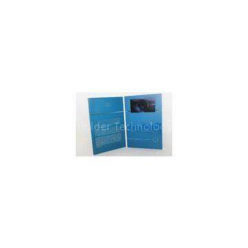 Multi  fuction lcd video business cards with soft cover , TFT screen video booklet