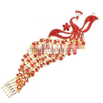 Phoenix Rhinestones Hair Combs Wedding Jewelry Bridal Hair Accessories