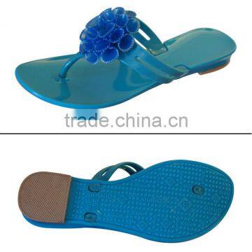 Cheap PVC Lady Flat Slipper, Be Able to Bear or Endure Look, High Quality