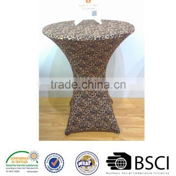 Animal printing table cover spandex stretch tablecloths