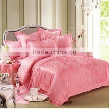 Fantasy cute pink jacquard bedding sets