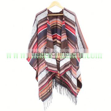 Top quality winter warm poncho for cold day