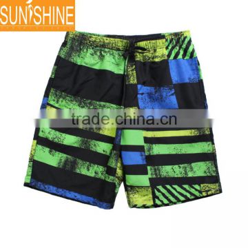 Quick Dry Polyester Shorts Recycled strech Beach Short Swimwear for Mature Men