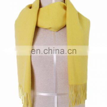 Baby Alpaca Pashmina Scarf of Yellow Color