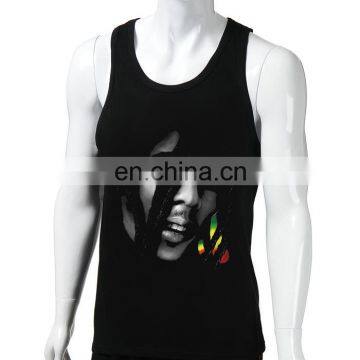 BOB MARLEY design your own singlet,loose singlet for men