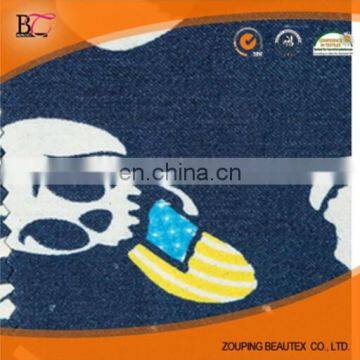 Manufacturers selling new skull print fashionable cotton denim jeans clothing wholesale