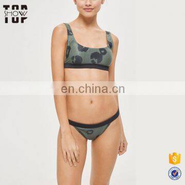 wholesale camo print bikinis woman swimwear 2017