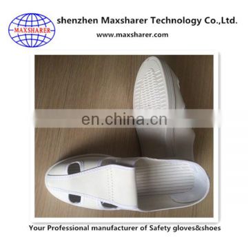 China cheap comfortable PU PVC white esd unisex antistatic shoe