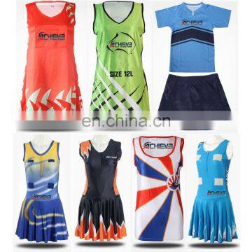 sublimation custom wholesale cheap netball uniforms