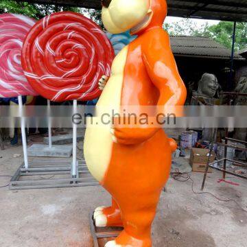 Playground Cute Cartoon Decoration Fiberglass Sculpture photo-2