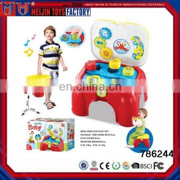 New kids learning chair toy with misical plastic baby learning toys for sale