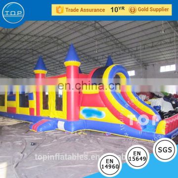 TOP wipeout boot camp obstacle course giant inflatable water slide with high quality