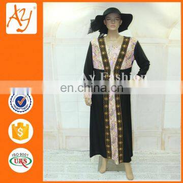 African New Model Clothing Fancy Generous For Muslim Black Abaya Hot Sale