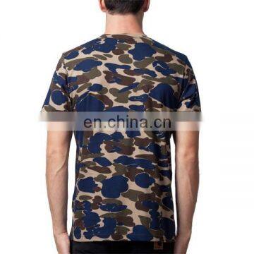 Blue Brown Colors Camo Sublimation Printing T-shirts Fashion Summer T-shirts Custom photo-4
