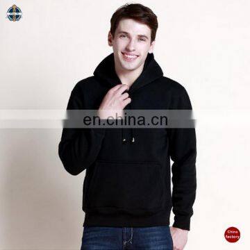 T-MH512 Adults Fleece Plain Black Blank Hoodies With No Labels