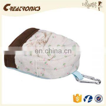 CR Mix Colors Vintage Women Girl Kid Baby Storage Cute Flower Floral Coin Round Zipper Bag Bule Change Wallet Purse