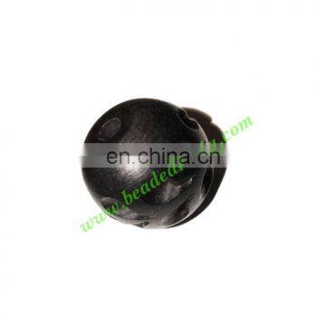 Wooden Ebony Beads, Color Black, Size 22mm, Weight Approx 7.49 Grams BWEBN0008