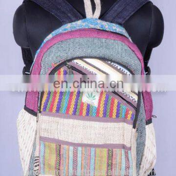 Women Fashionable Canvas Hemp Backpack HBB 0037