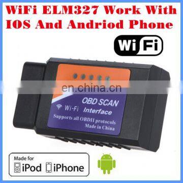 2017 New Arrival Code Reader Diagnostic Tool WiFi ELM327 WiFi Work With IPhone and Android OBD-II