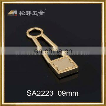 High Quality Zinc Alloy Metal Gold Zipper Puller photo-2
