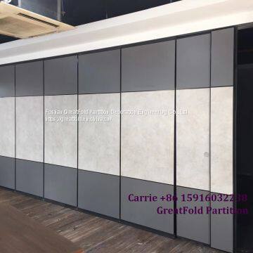 Manufacturer Movable Folding Glass Wood Partition Design for Restaurant photo-5
