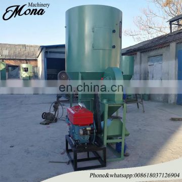 vertical grain mixer Chicken Feed Mixing and Crushing Machine for making animal feed