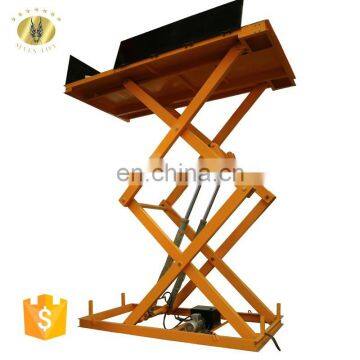 7LSJG Shandong SevenLift 1 Ton Load Capacity Plywood Hydraulic Scissor Lift Table