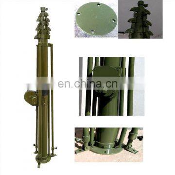 20m Military Communication Meteorogly High Push up Manual Crank Mast for Mobile Radar
