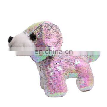 Sequin Plush Dog Stuffed Animal Sequins Nice Gifts For Kids Friends