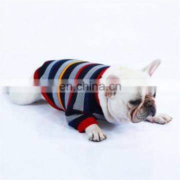 Wholesale Casual Cotton Stripe Pet Dog British Style Clothes Winter Cold photo-6
