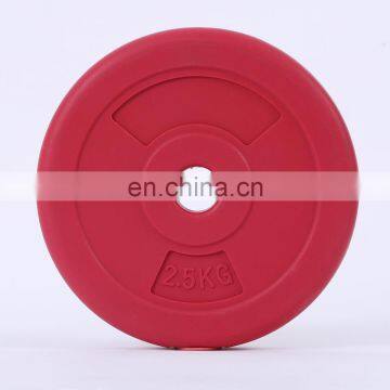 High Quality Body Fitness Equipment Rubber Weightlifting Barbell photo-2