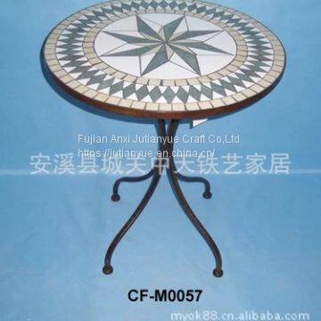 Outdoor Mosaic With Metal Table photo-5