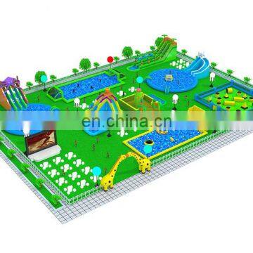 Customized Inflatable Water Park Manufacturer Water Play Equipment Fun Park Slide With Pool photo-3