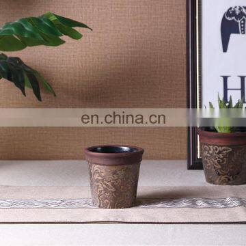 New Arrival Different Size Custom Garden Home Flower Pot Round Antique Ceramic Flower Planter photo-4