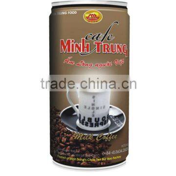 Coffee With Milk to Drink Directly From Cans