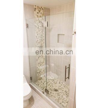 Economic frameless tempered glass bathroom shower room