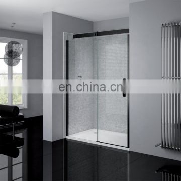 various size tempered shower glass with polished edge and holes china factory high quality tempered shower glass